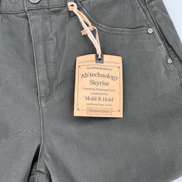 Democracy AB Tech Tapered Jeans Size 8 Gray Skyrise Mold & Hold Stretch - Picture 4 of 12
